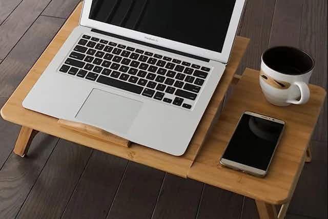 Bamboo Folding Lap Desk, Just $17.99 at Walmart — Best Price card image