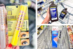 walgreens hydrogen peroxide, freezer bags, maybelline mascara 3-photo collage