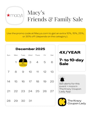 Macy's Friends & Family Sale Dates