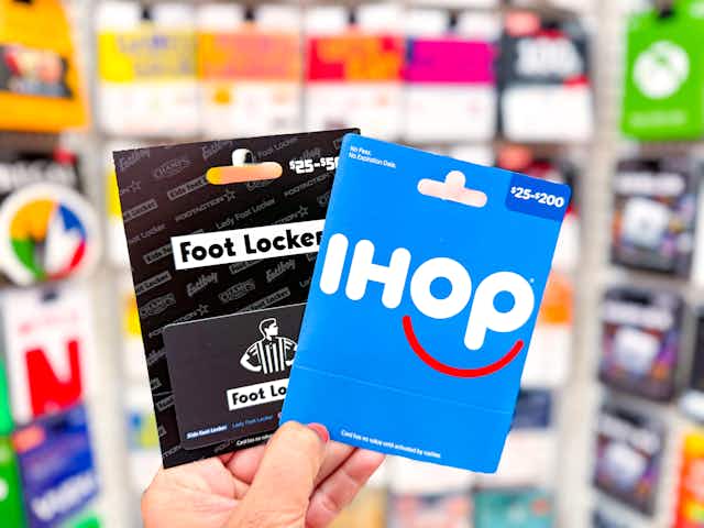 Save $10 on Select Gift Cards at CVS — Includes IHOP and Instacart card image