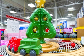 my first christmas tree toy display