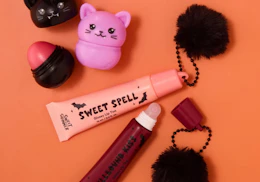 Halloween-themed lip gloss and lip balm