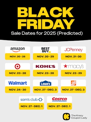 Black Friday Sale Start Dates By Store