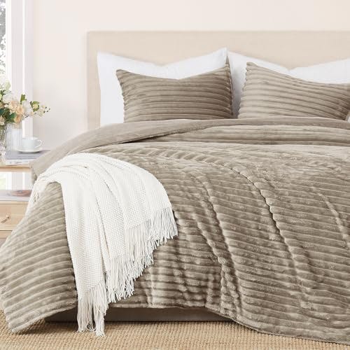 Fleece Queen Comforter Set