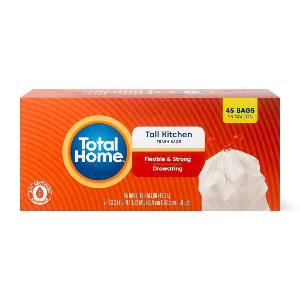 2 Total Home Trash Bag Boxes