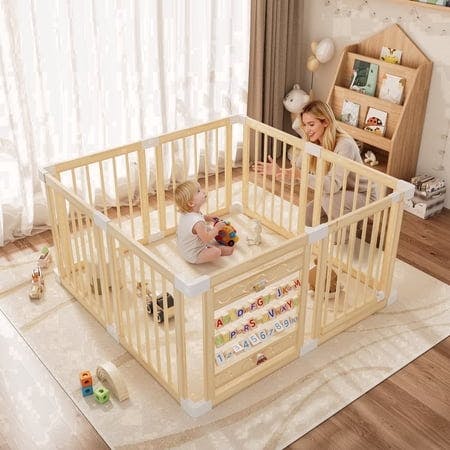 Wooden Baby Playpen