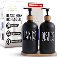 Glass Soap Dispenser 2-Pack