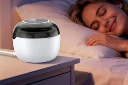 retainer cleaner on nightstand