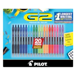 Pilot G2 Gel Pens 20-Pack