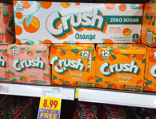 Crush Soda 12-Packs, Only $3.30 at Kroger card image