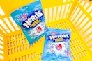 nerds gummy clusters in yellow shopping basket