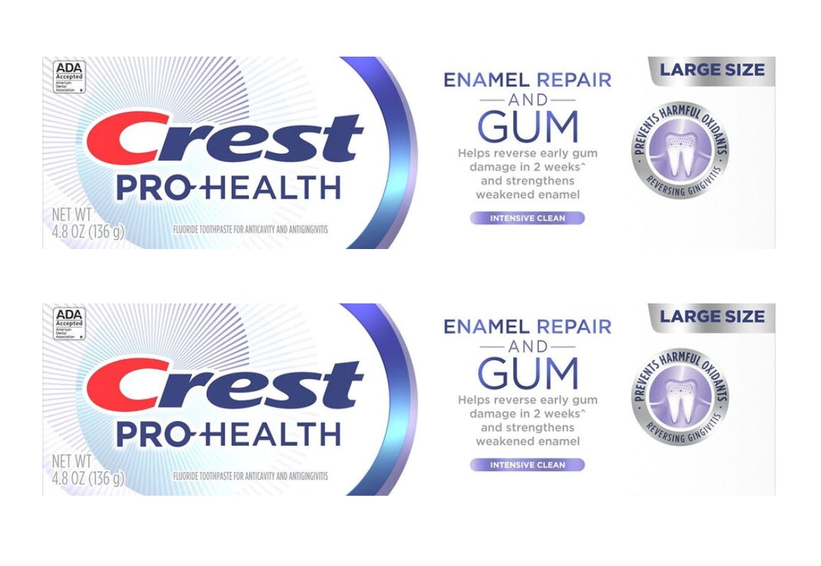 2 Crest Premium Toothpastes