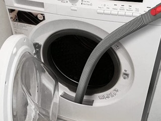 dryer vent cleaning kit in the dryer