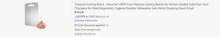Amazon Titanium Cutting Board 2026