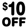 $10.00 off