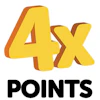 Earn 4X Points*
