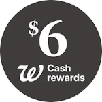 Earn $6 W Cash rewards when you spend $25+