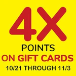 Get 4x POINTS