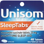 $1 OFF UNISOM SLEEP AIDS
