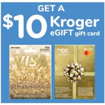 Get $10.00 Kroger eGift gift card