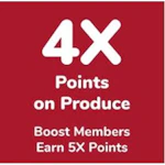 Wednesday 7/8 - Tuesday 7/14, Get 4X Points on Produce Items