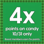 4x Points on Candy