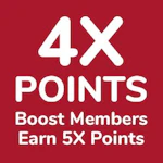 FRI ONLY 4X Points on Purchases on 8/7 excluding Gift Cards. Points will load within 24 hrs