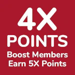 4X Points on purchases on Friday, 9/25 excluding Gift Cards. Points will load within 24 hrs