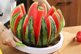 Extra Large Watermelon Cutter, Just $10.99 on Amazon card image