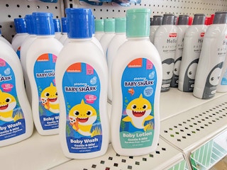baby shark baby wash and lotion