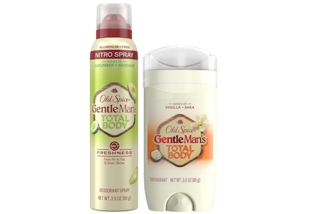 2 Old Spice Total Body Deodorants