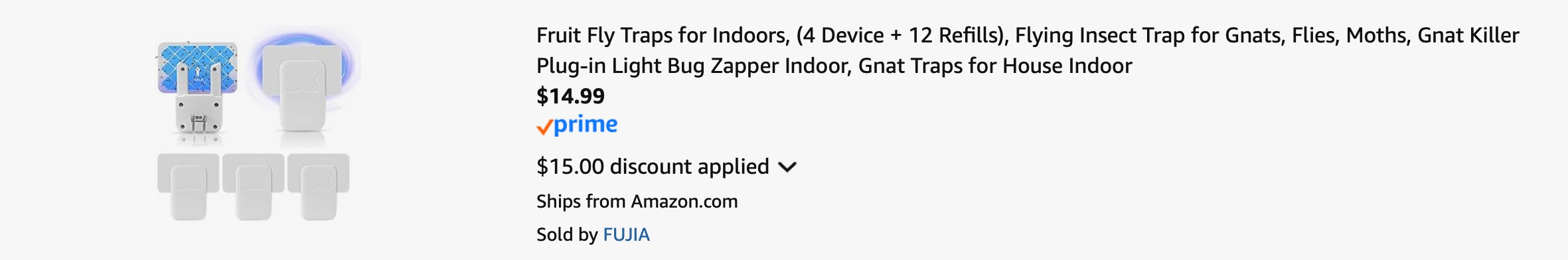 Amazon Indoor Fruit Fly Trap Kit 2025