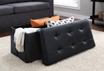 walmart mainstays storage ottoman