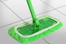 a microfiber mop refill on a swiffer