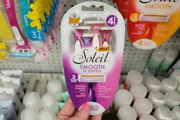 Bic Soleil Disposable Razor 4-Pack, as Low as $3.17 on Amazon card image