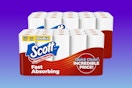 Scott paper towels on blue KCL template