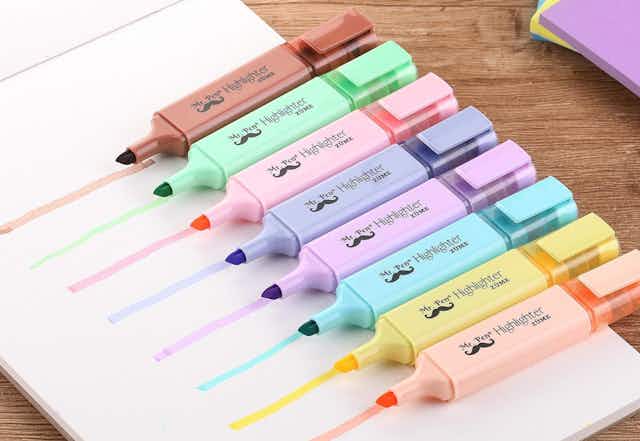 Mr. Pen Pastel Highlighter 8-Pack, Only $3.79 on Amazon card image