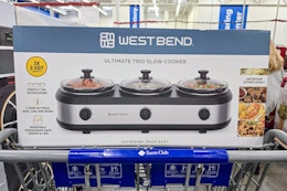 West Bend Triple Slow Cooker, Only $20.51 at Sam's Club (Reg. $39.96) card image