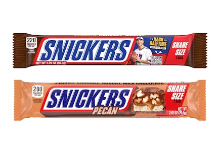 2 Snickers Chocolate Bars