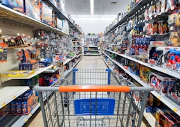 Action figure toy aisle at Walmart