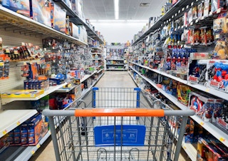 Action figure toy aisle at Walmart