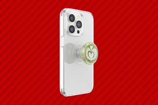 a popsocket matcha grip on a phone
