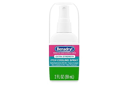 2 Benadryl Anti-Itch Cooling Sprays