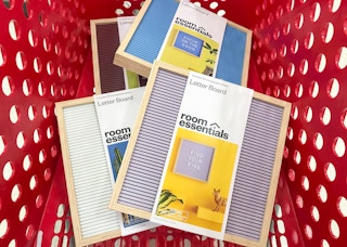 lettboard with plastic letters for messages