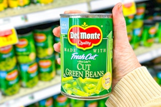 del monte vegetables in shopping cart