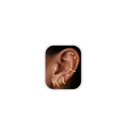 Gold Plated Stud Earring Set