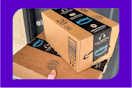 Amazon boxes on stoop