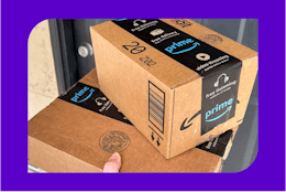 Amazon boxes on stoop