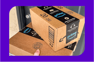 Amazon boxes on stoop