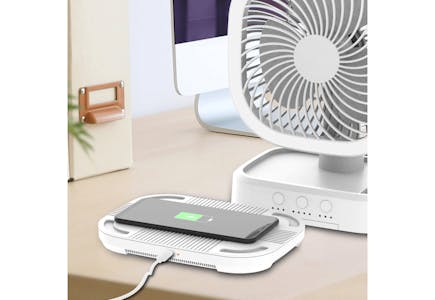 Mainstays Fan With Wireless Charging Pad